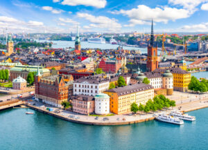 shutterstock 1568592469 1 300x217 - Stockholm,Old,Town,(gamla,Stan),Cityscape,From,City,Hall,Top,